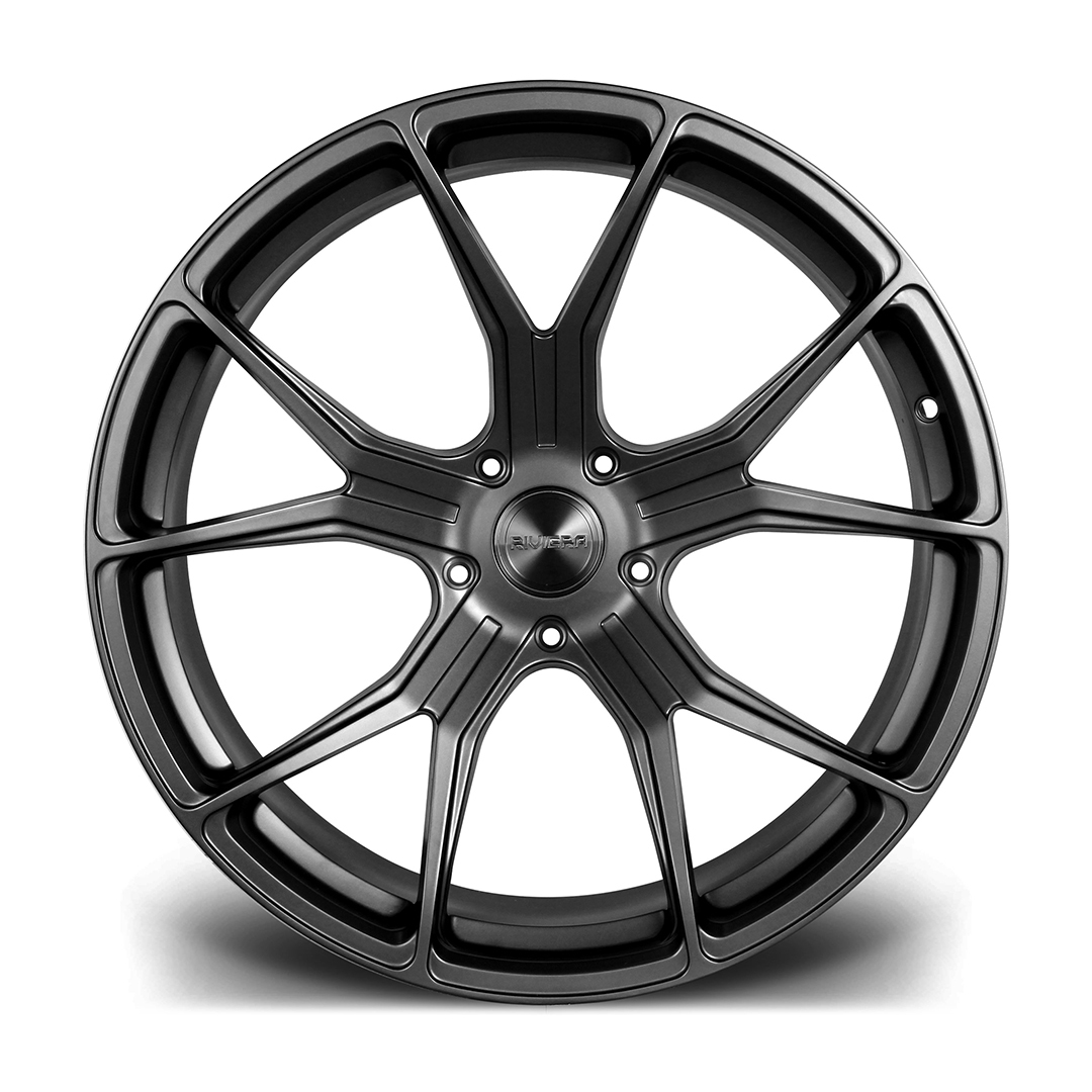 NEW 19" RIVIERA RV192 ALLOY WHEELS IN SATIN GUNMETAL WITH WIDER 9.5" REARS